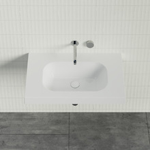 Stadium Accessible 750mm Gloss White Composite Wall Hung Basin